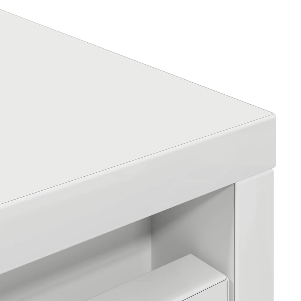 Shoe cabinet, white, 57x34x76 cm, engineered wood