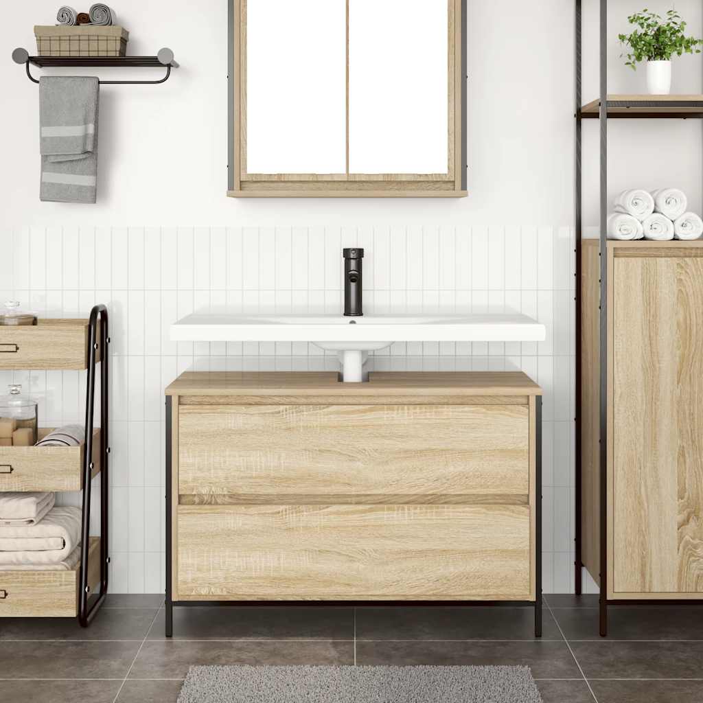 vanity unit with drawers 90x34.5x60 cm