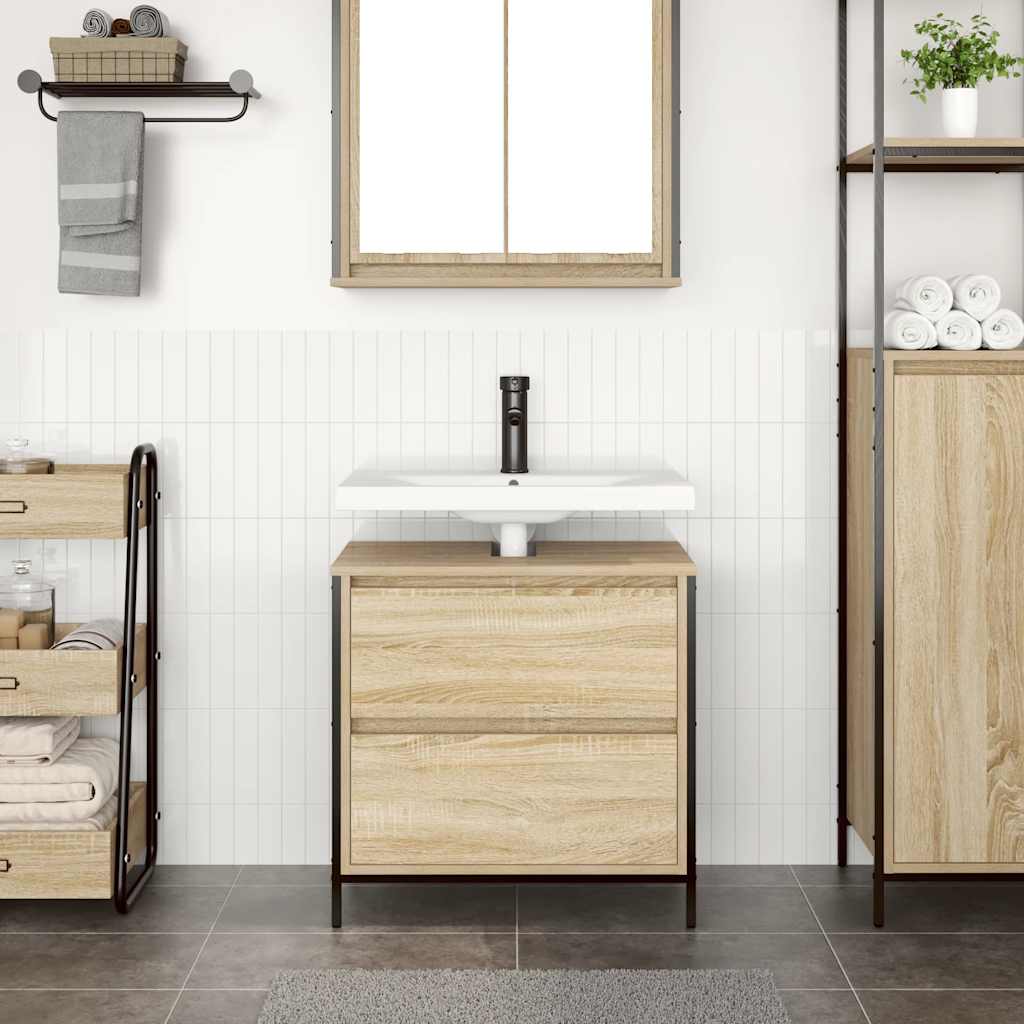 Bathroom vanity unit with drawers 60x34.5x60 cm