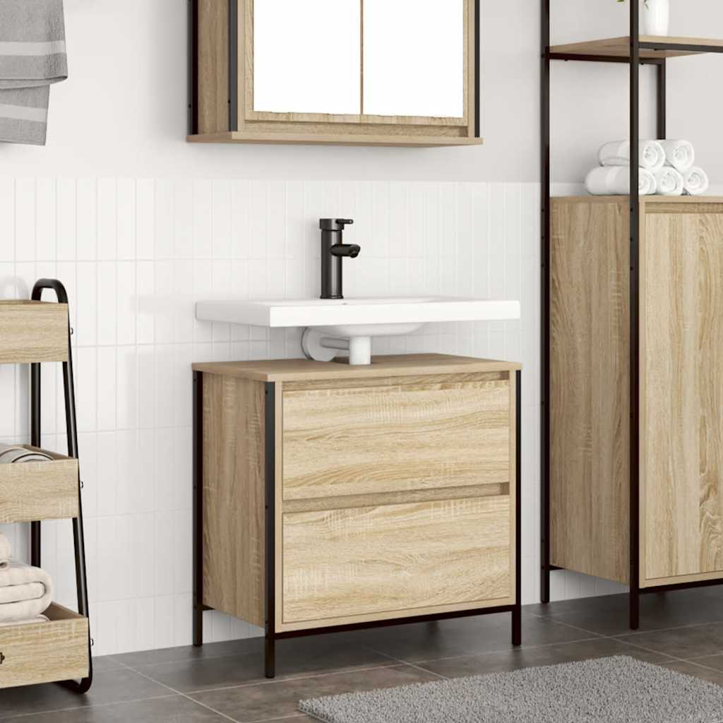 Bathroom vanity unit with drawers 60x34.5x60 cm