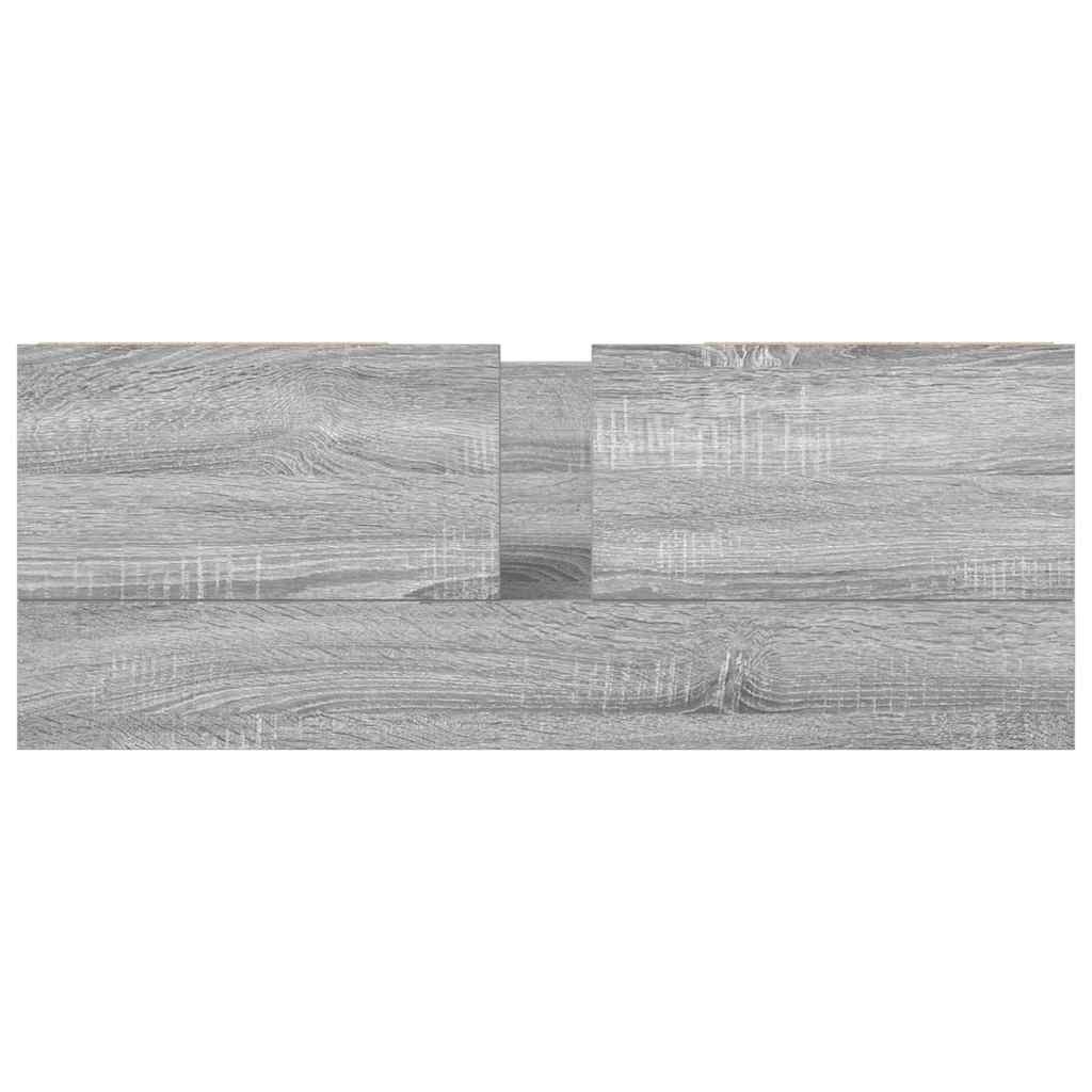 Praustuvo spintelė su stalčiais pilka sonoma 90x34,5x60 cm