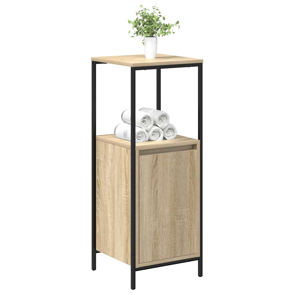 Bathroom cabinet with shelves sonoma oak 36x35x95 cm