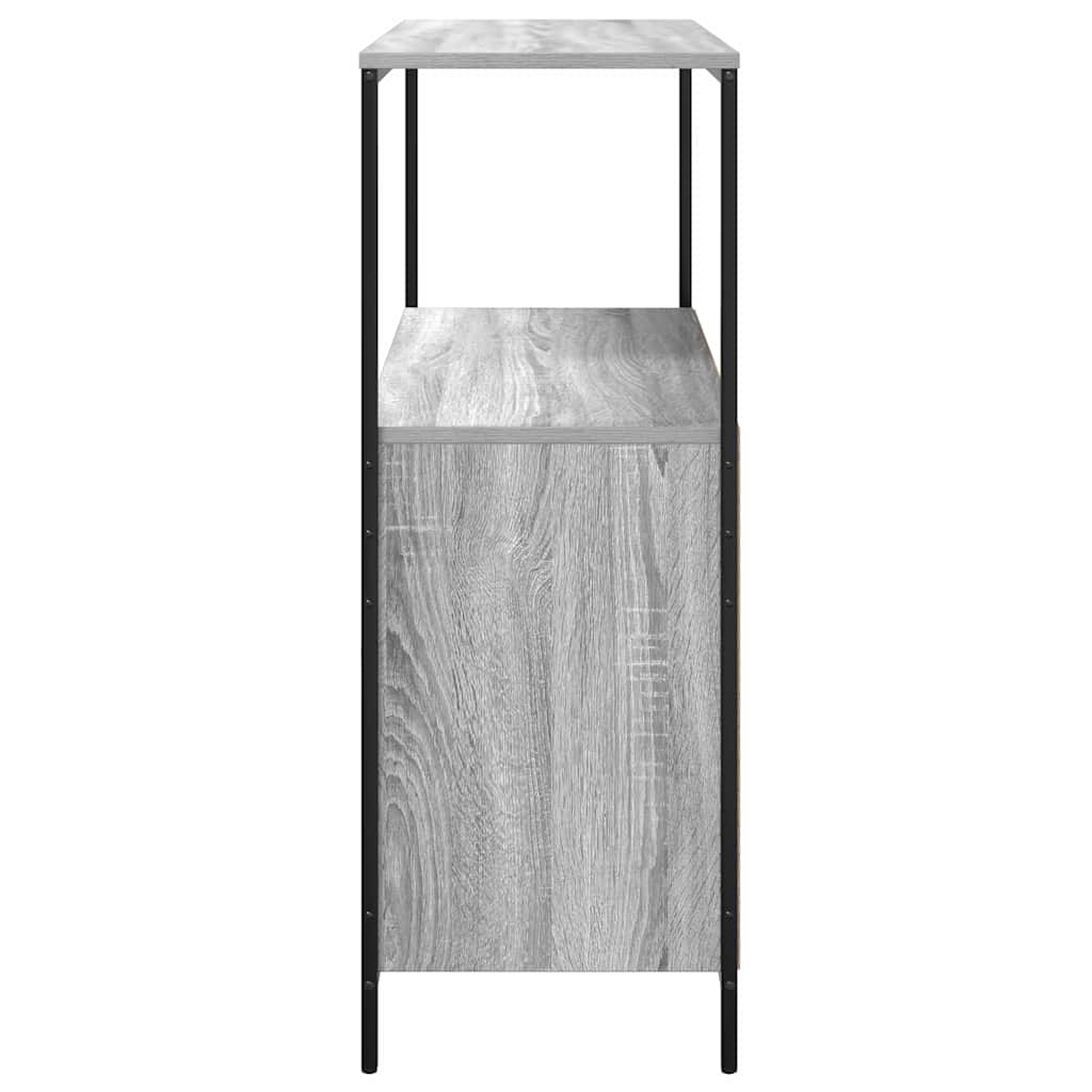 Bathroom cabinet with shelves grey Sonoma 76.5x35x95 cm