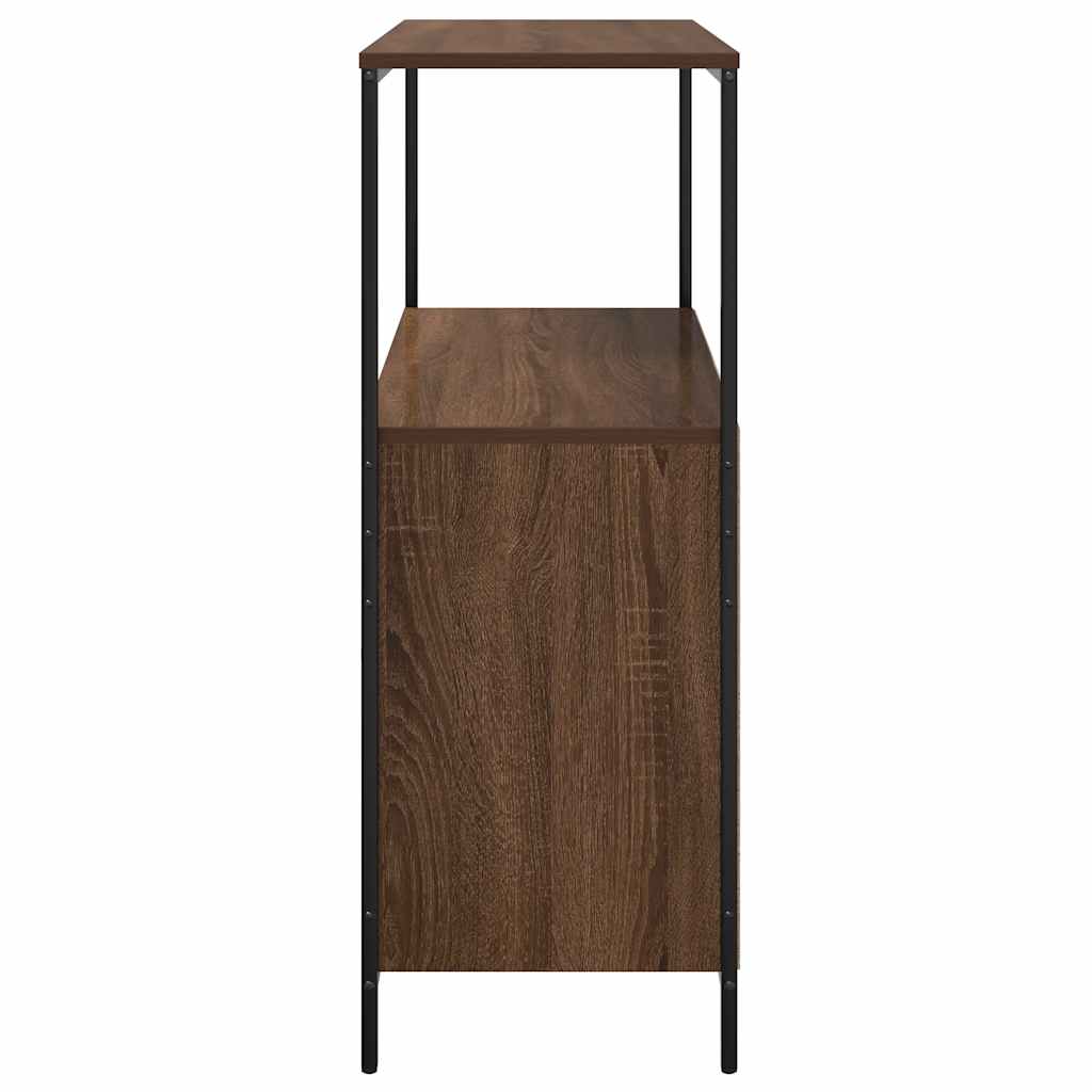Vannas istabas skapītis ar plauktiem, brūns ozols, 76,5x35x95 cm