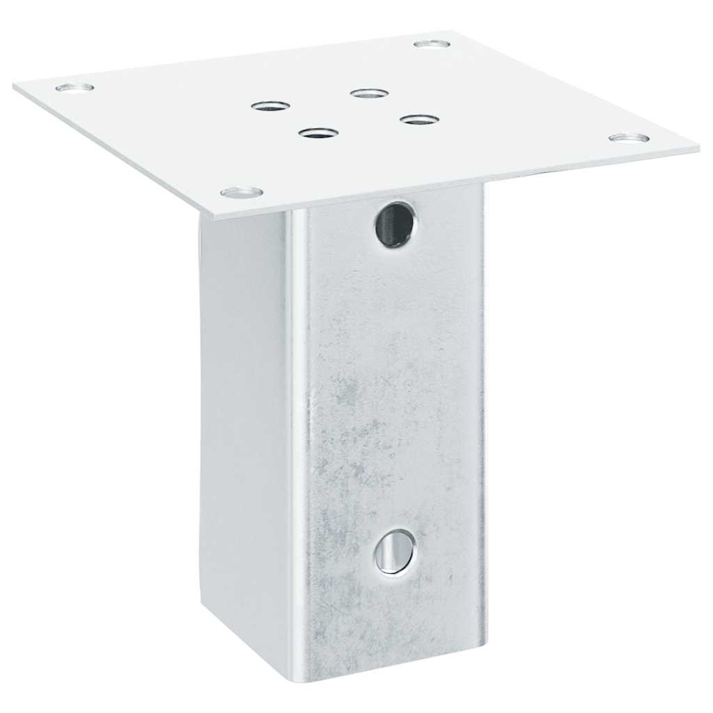 Stabu pamatnes kvadrātveida, 12 gab., sudraba, 61x61mm