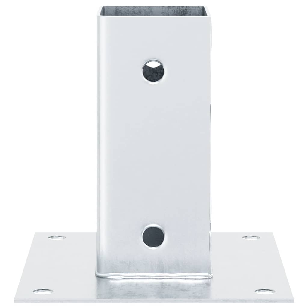 Stabu pamatnes kvadrātveida, 12 gab., sudraba, 61x61mm