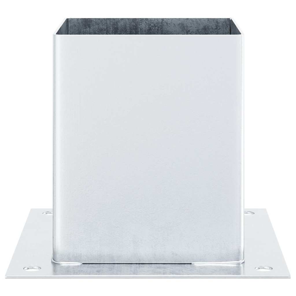 Stabu pamatnes kvadrātveida, 12 gab., sudraba, 121x121mm