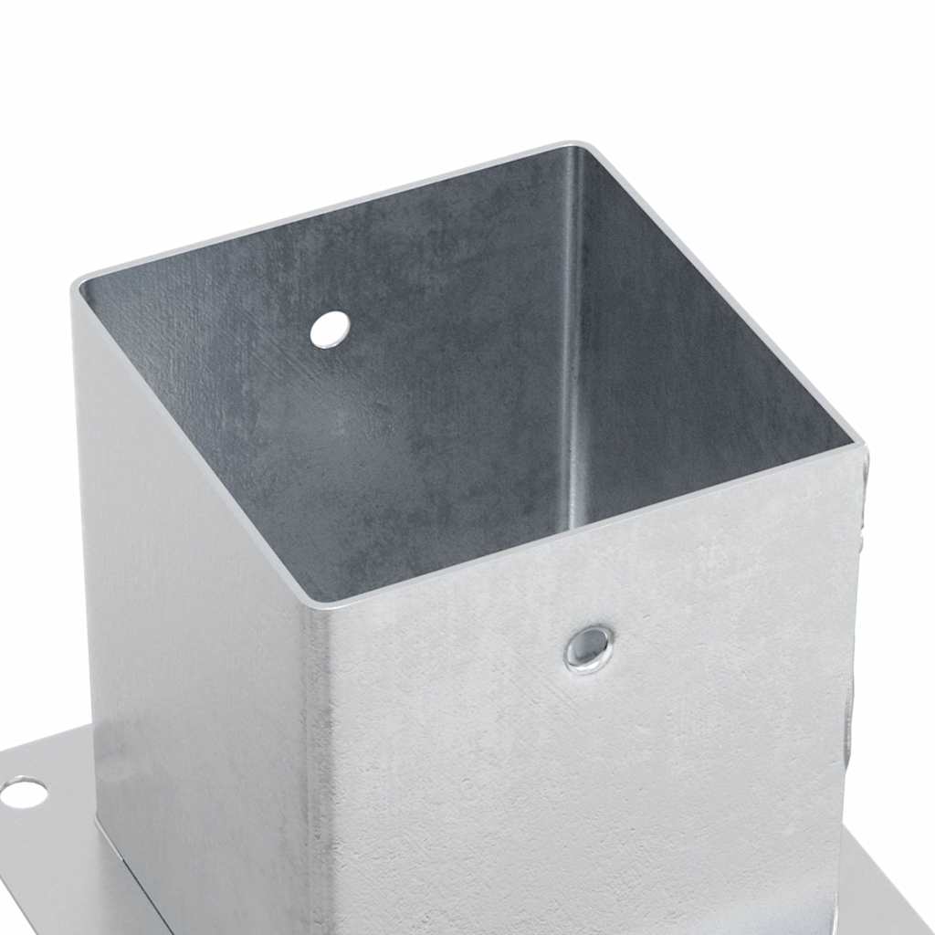 Stabu pamatnes kvadrātveida, 12 gab., sudraba, 121x121mm