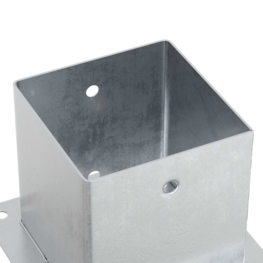 Stabu pamatnes kvadrātveida, 4 gab., sudraba, 141x141 mm