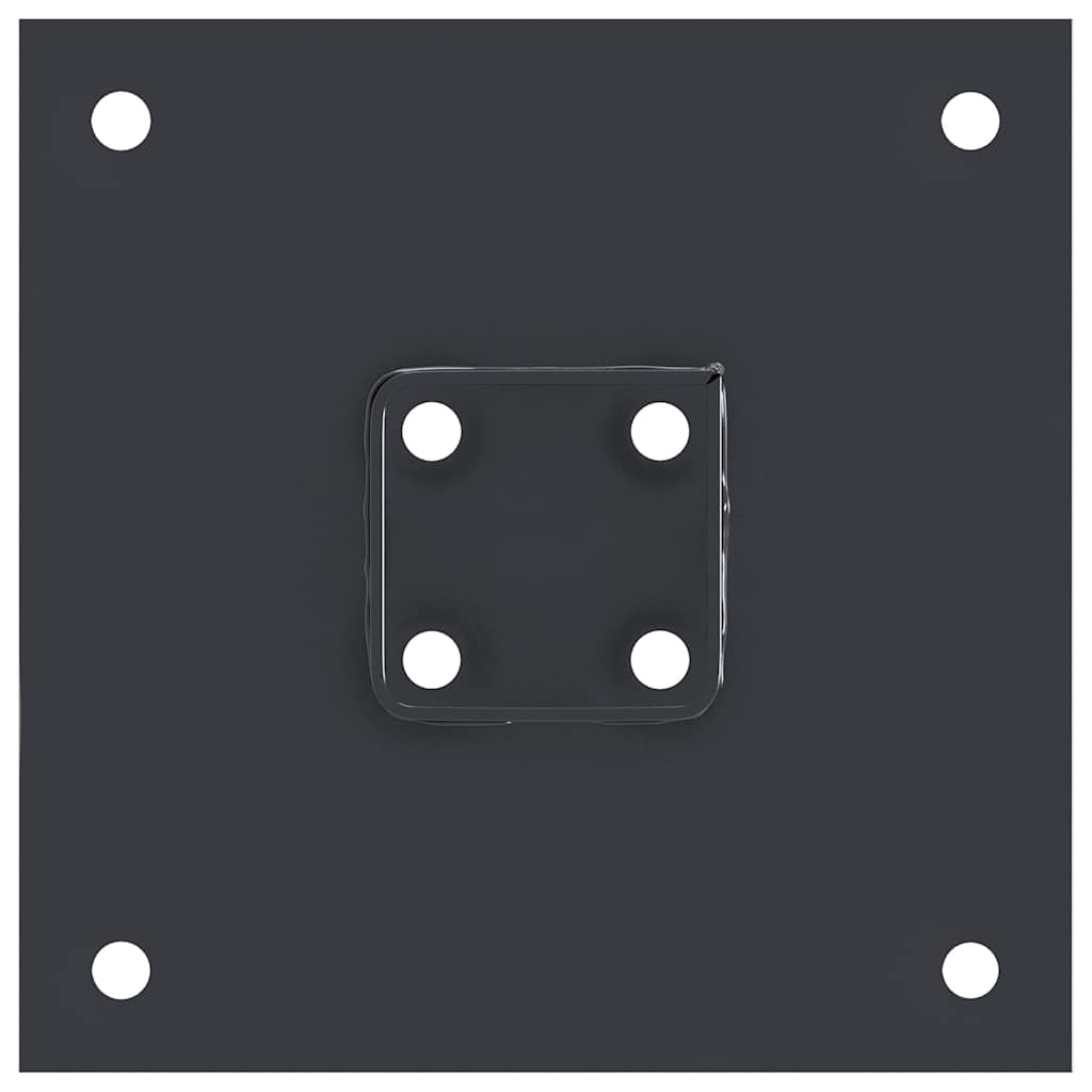 Stulpų pagrindai kvadratiniai, 4vnt., antracito sp., 46x46mm