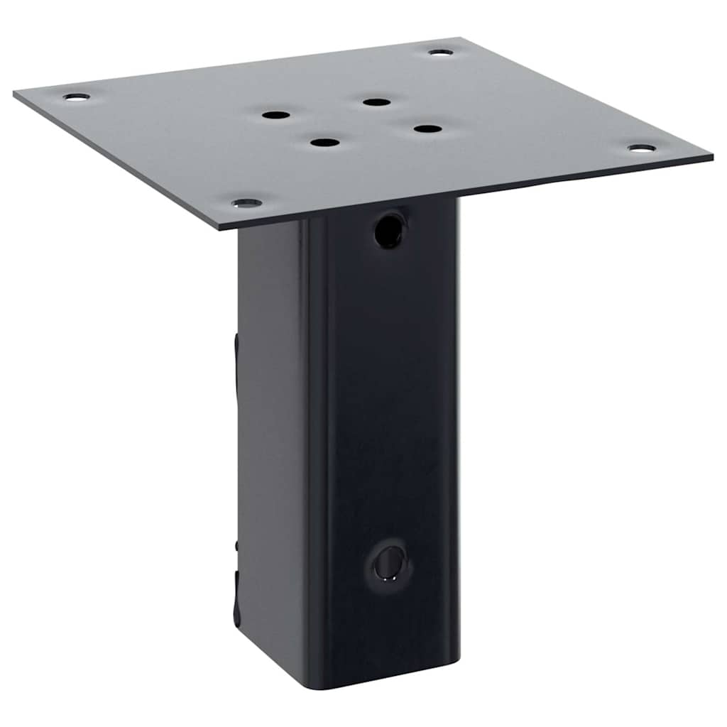 Stulpų pagrindai kvadratiniai, 12vnt., antracito sp., 46x46mm