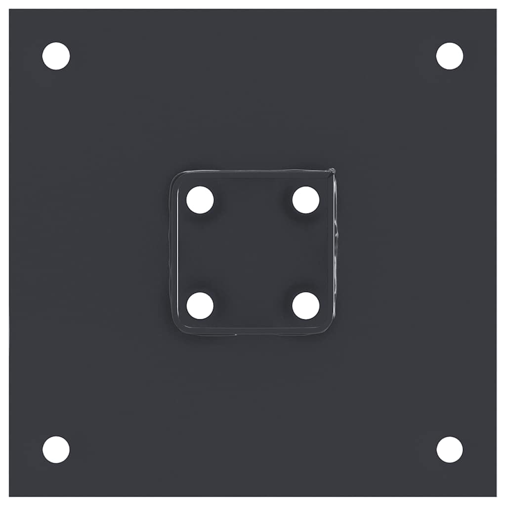 Stulpų pagrindai kvadratiniai, 12vnt., antracito sp., 46x46mm