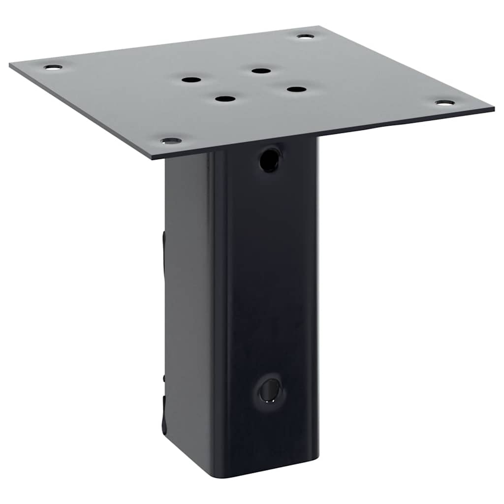 Stulpų pagrindai kvadratiniai, 4vnt., antracito sp., 51x51mm