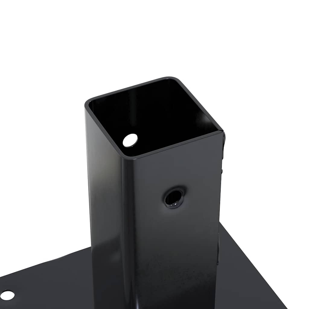 Stulpų pagrindai kvadratiniai, 4vnt., antracito sp., 51x51mm