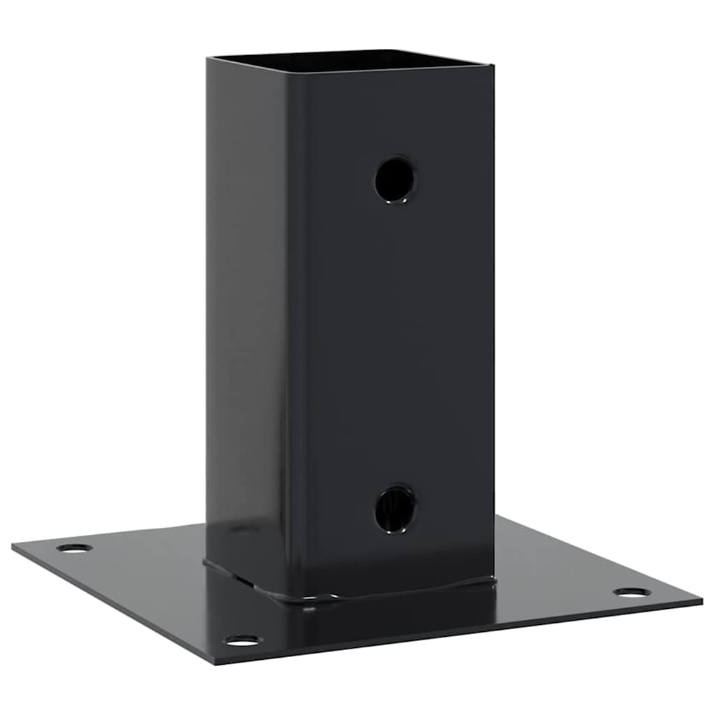 Stulpų pagrindai kvadratiniai, 4vnt., antracito sp., 61x61mm