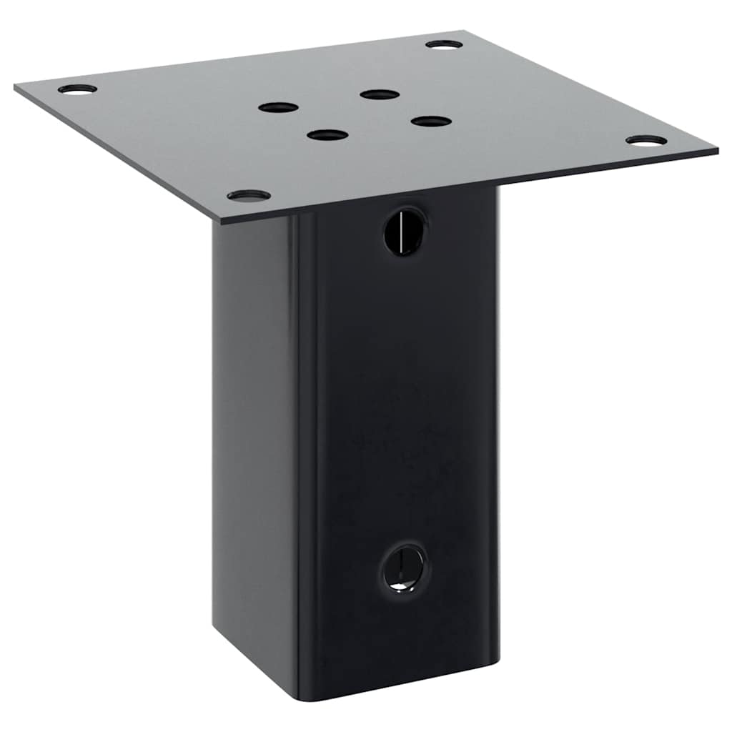 Stulpų pagrindai kvadratiniai, 4vnt., antracito sp., 61x61mm