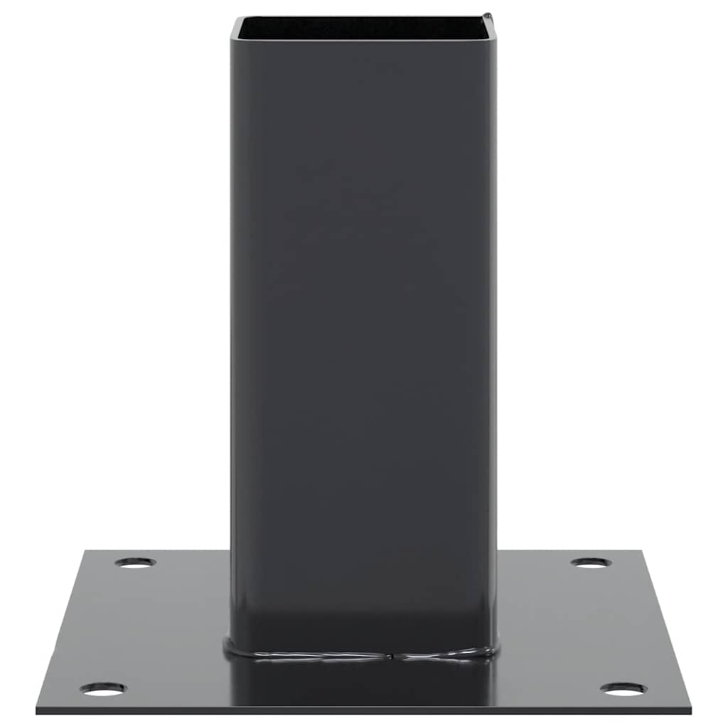 Stulpų pagrindai kvadratiniai, 4vnt., antracito sp., 61x61mm