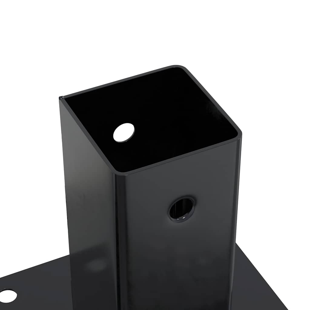 Stulpų pagrindai kvadratiniai, 4vnt., antracito sp., 61x61mm