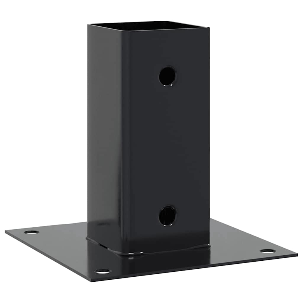Stulpų pagrindai kvadratiniai, 12vnt., antracito sp., 61x61mm