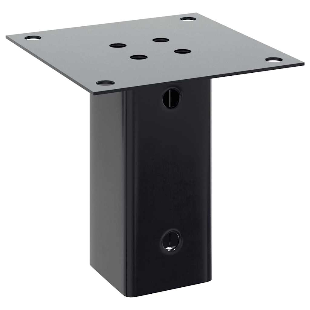 Stulpų pagrindai kvadratiniai, 12vnt., antracito sp., 61x61mm