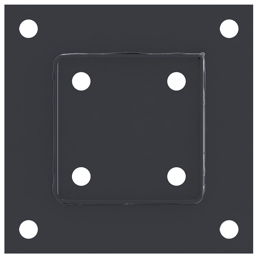 Stulpų pagrindai kvadratiniai, 4vnt., antracito sp., 81x81mm