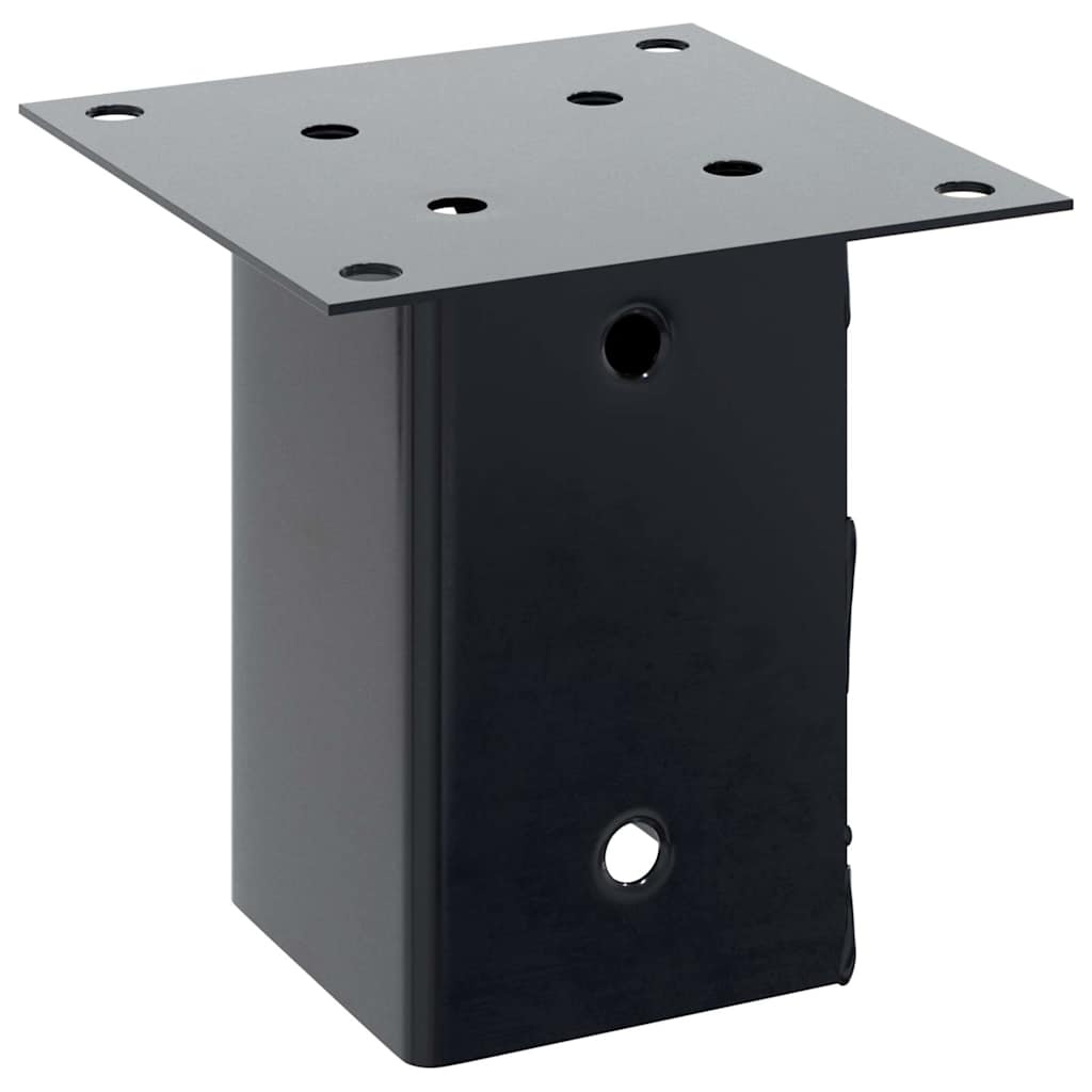 Stulpų pagrindai kvadratiniai, 12vnt., antracito sp., 81x81mm