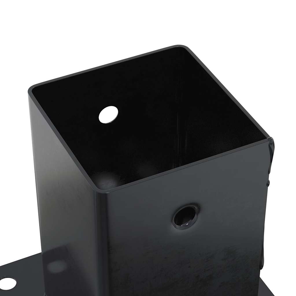 Stulpų pagrindai kvadratiniai, 12vnt., antracito sp., 81x81mm