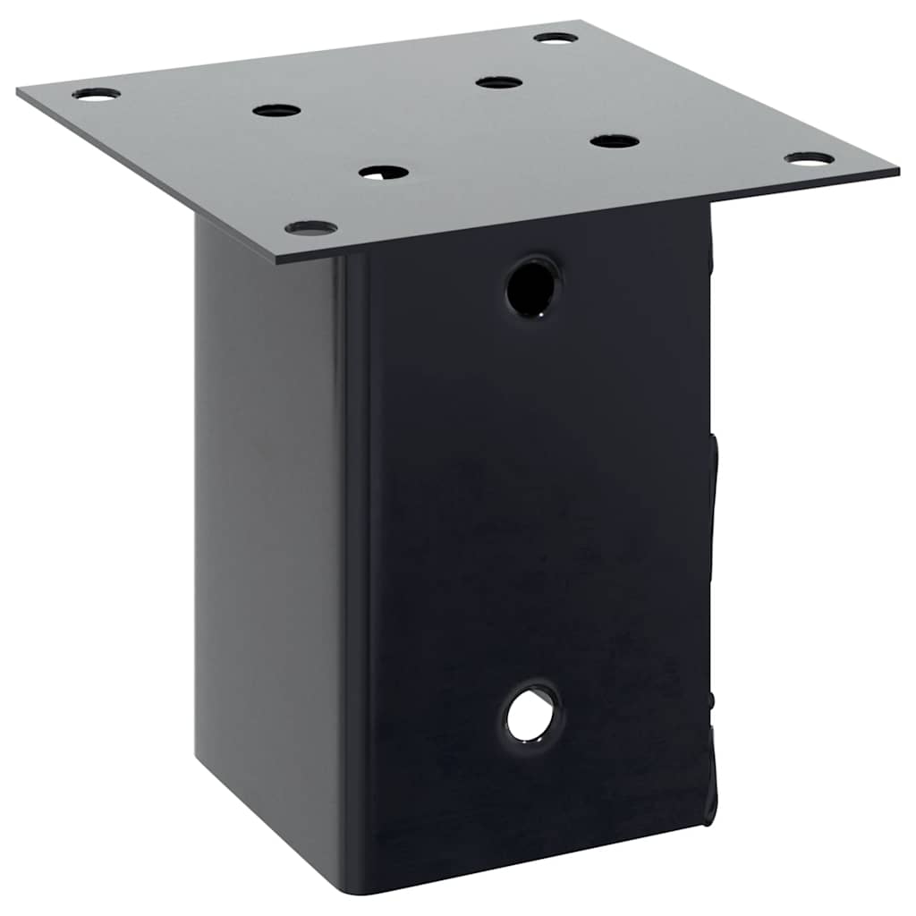 Stulpų pagrindai kvadratiniai, 12vnt., antracito sp., 91x91mm