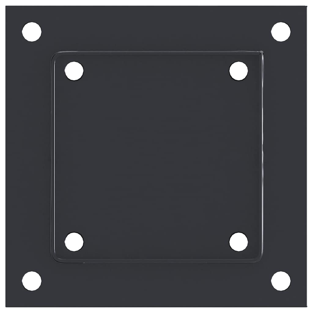 Stulpų pagrindai kvadratiniai, 12vnt., antracito sp., 101x101mm