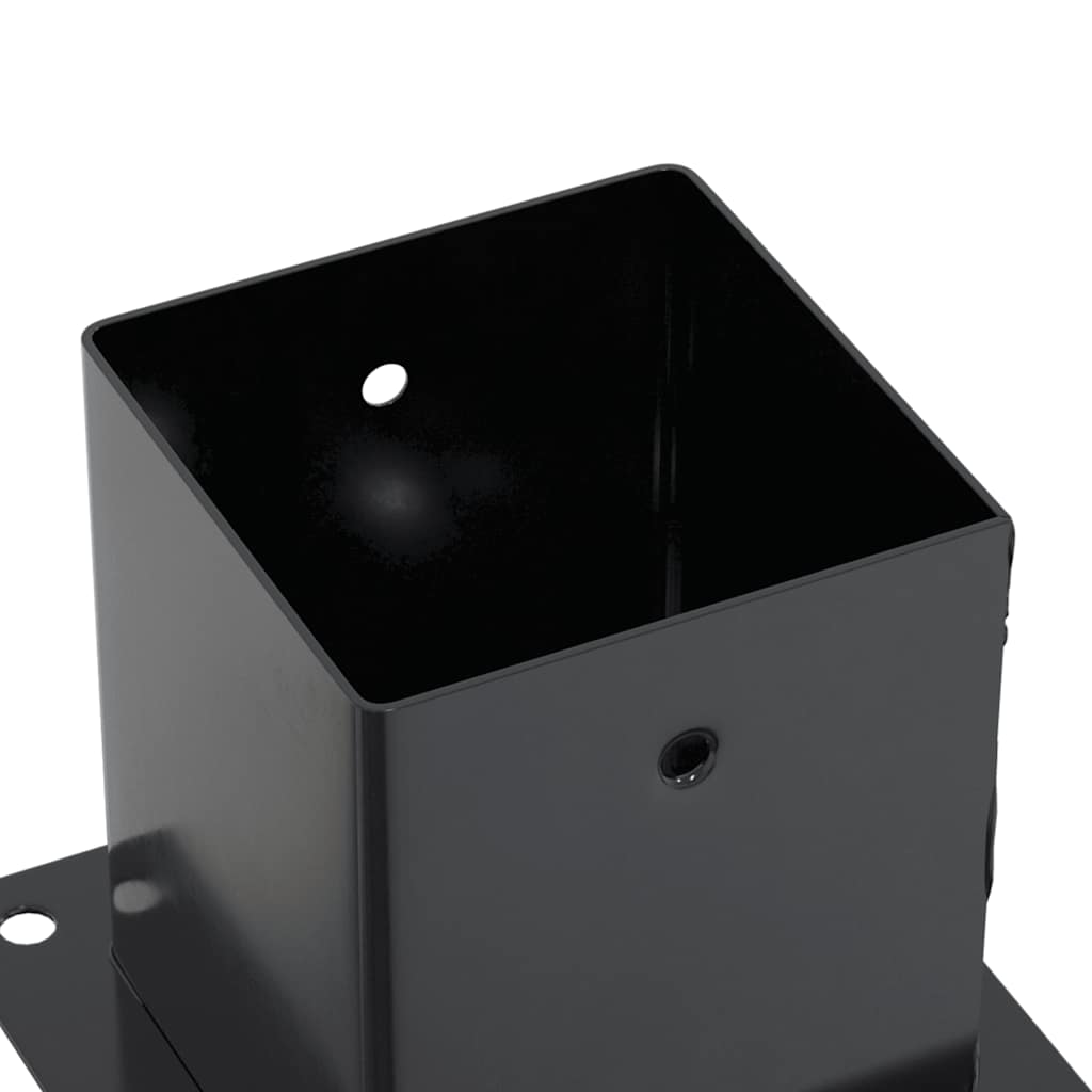 Stulpų pagrindai kvadratiniai, 12vnt., antracito sp., 101x101mm