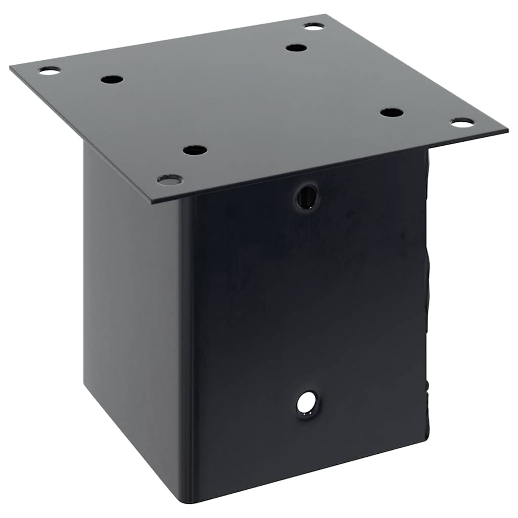 Stulpų pagrindai kvadratiniai, 4vnt., antracito sp., 121x121mm