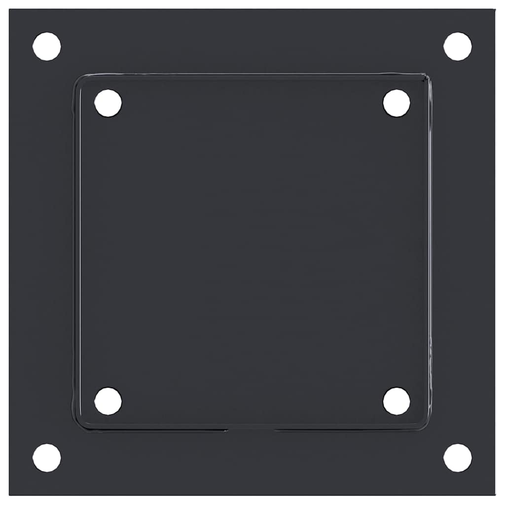 Stulpų pagrindai kvadratiniai, 4vnt., antracito sp., 141x141mm
