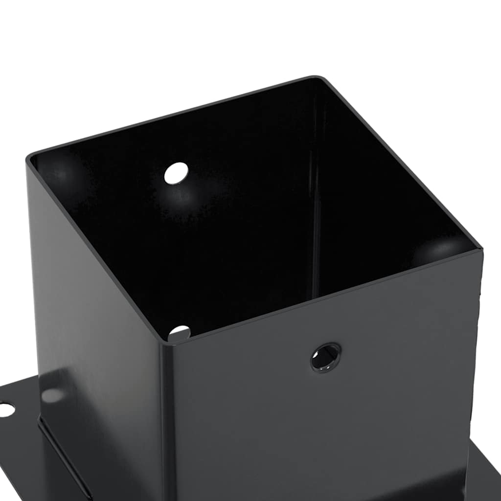 Stulpų pagrindai kvadratiniai, 4vnt., antracito sp., 141x141mm