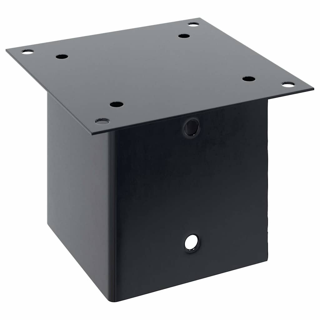 Stulpų pagrindai kvadratiniai, 12vnt., antracito sp., 141x141mm