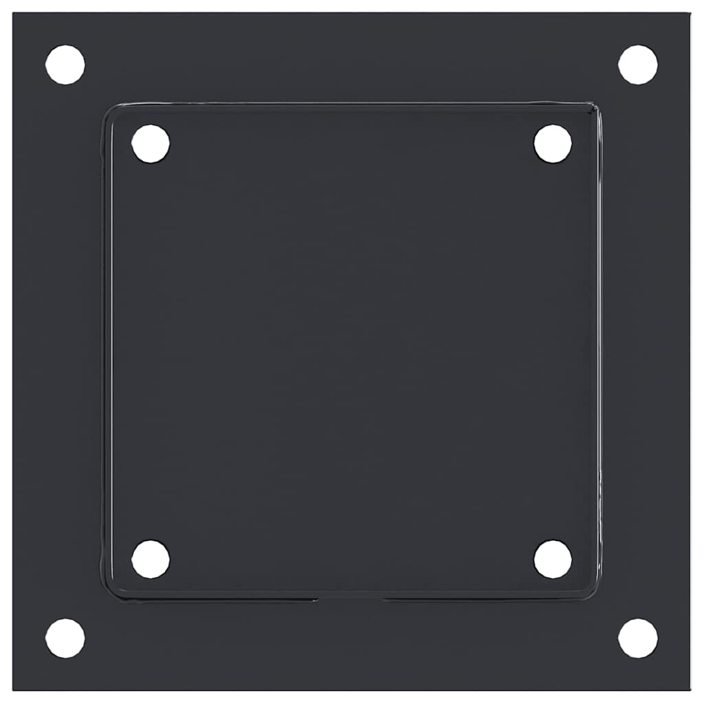 Stulpų pagrindai kvadratiniai, 12vnt., antracito sp., 141x141mm