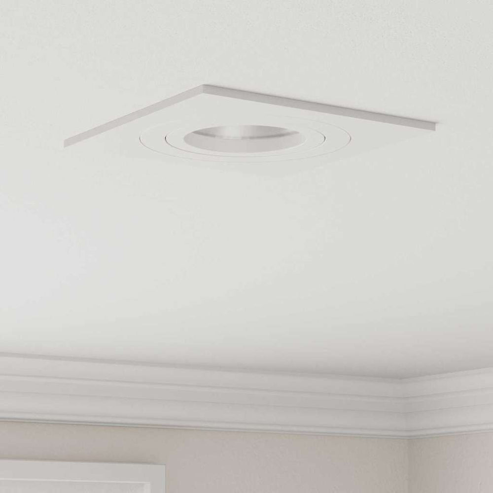 Įmontuojami prožektoriai 6 vnt Kvadrato GU10 Balti 91x91 mm