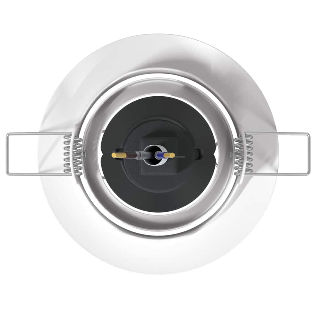 Įmontuojamos LED Šviesos 24 vnt Apvalios GU10 Baltos Ø90 mm Plieno