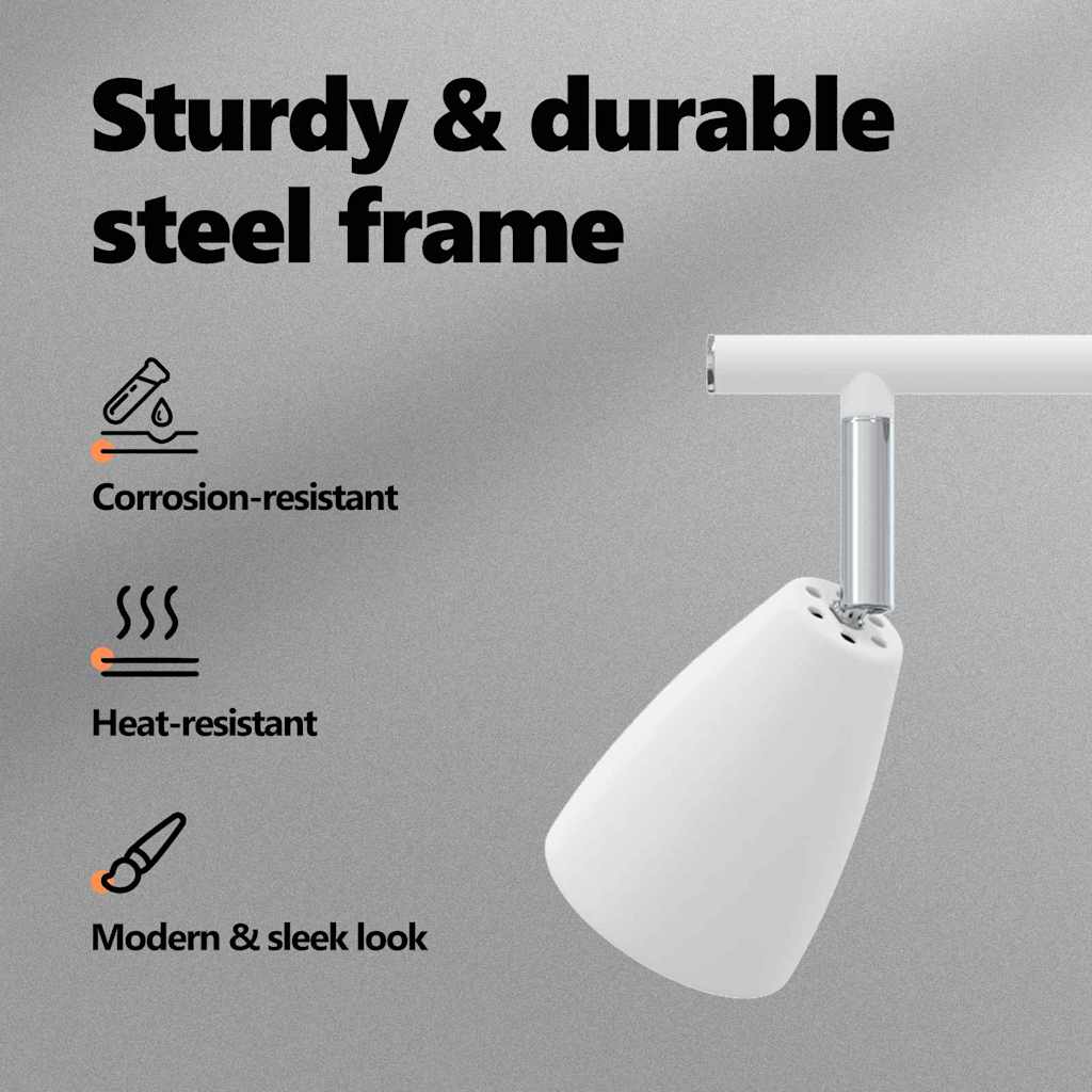 Ceiling spotlight White 25.5 x 8 x 16 cm metal