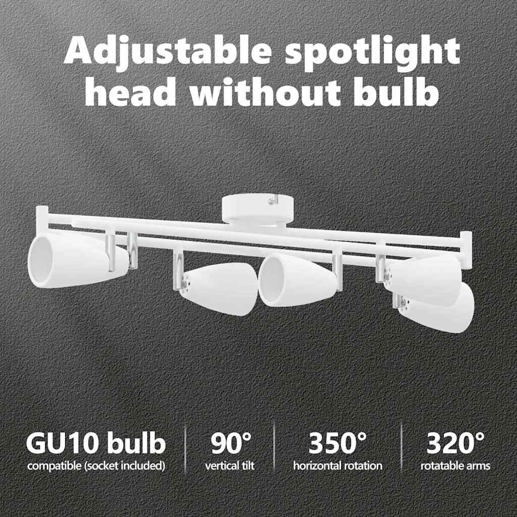 Ceiling spotlight White 25.5 x 8 x 16 cm metal