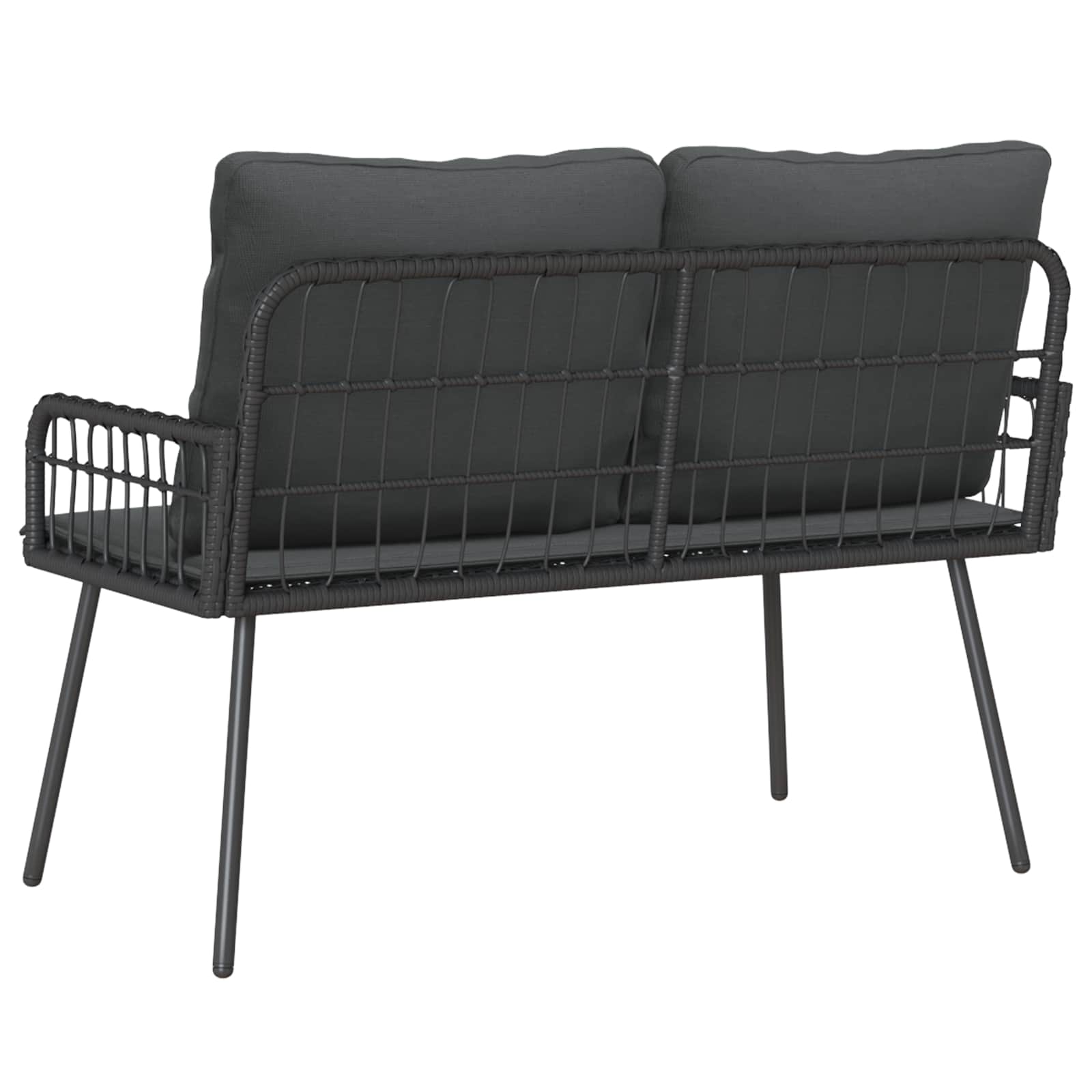 Dārza sols ar spilvenu Pelēks 114 x 64 x 78cm metāls
