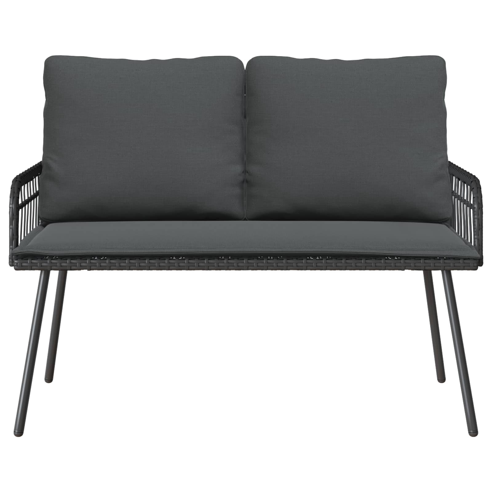 Dārza sols ar spilvenu Pelēks 114 x 64 x 78cm metāls