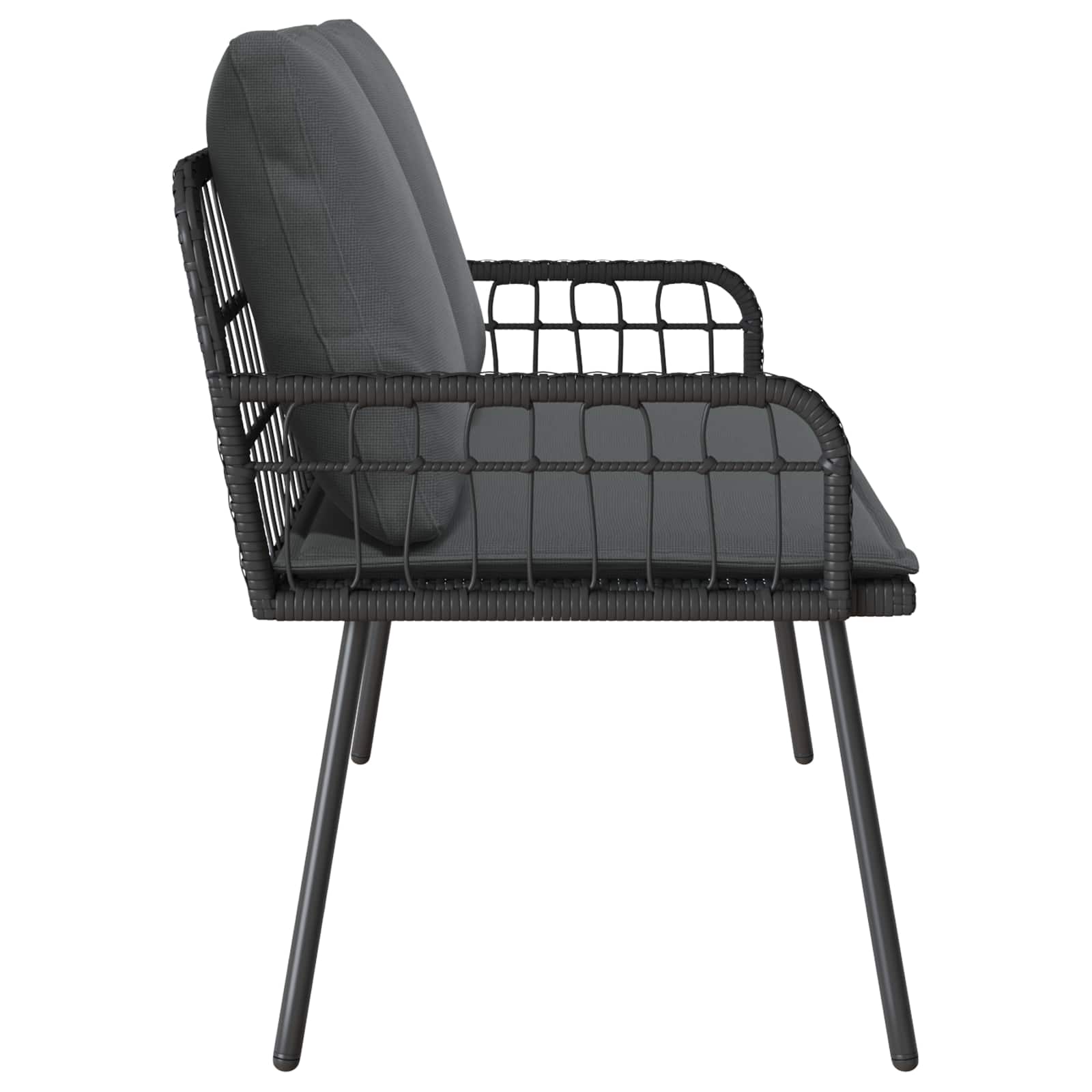 Dārza sols ar spilvenu Pelēks 114 x 64 x 78cm metāls