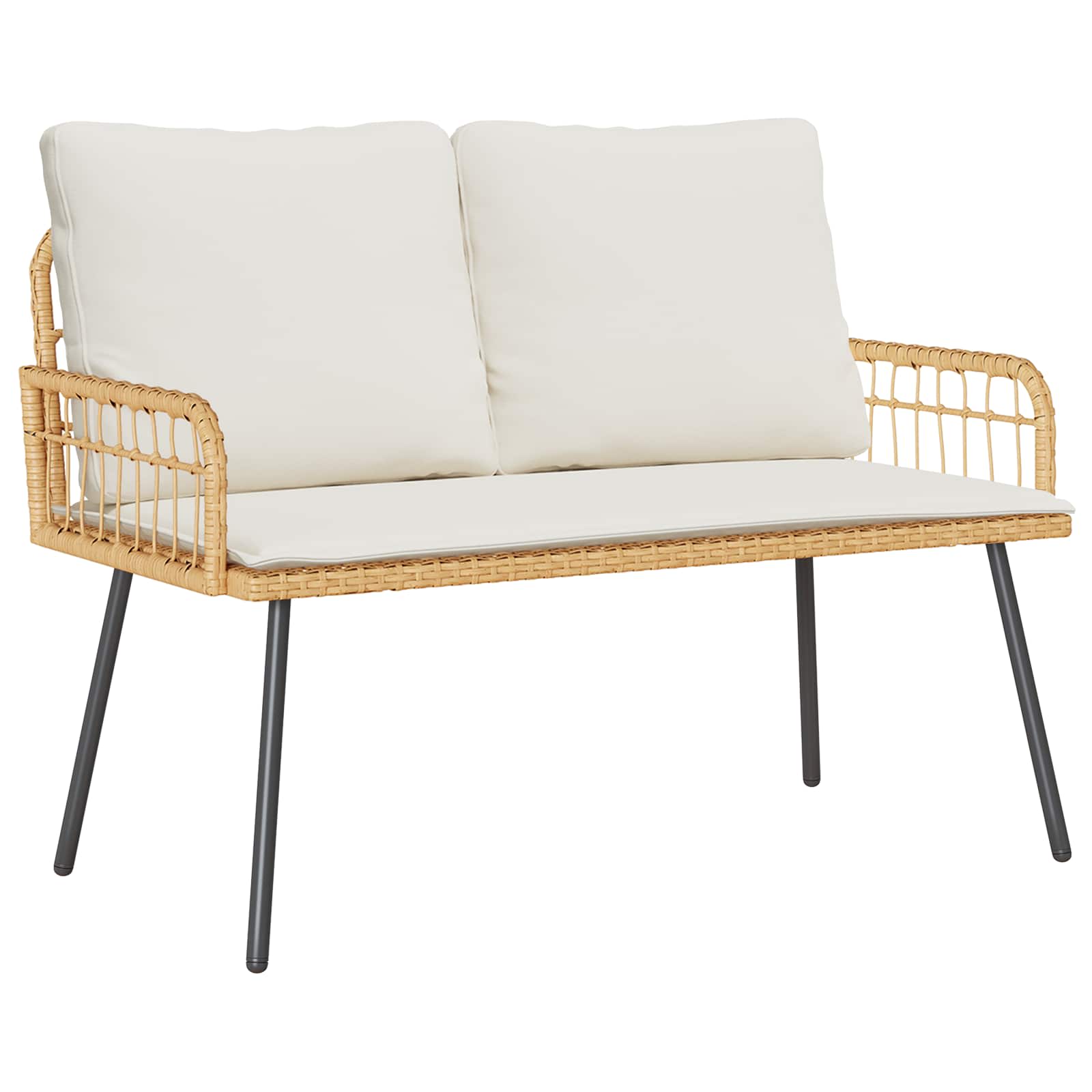 Sodo suolas su pagalve Gamta 114 x 64 x 90cm Plienas