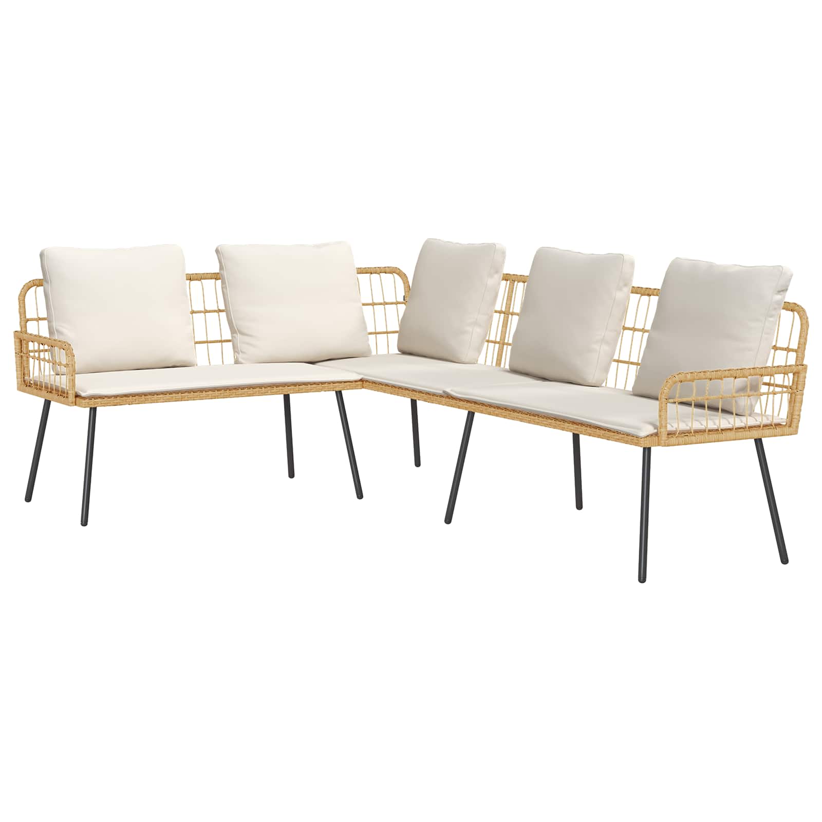 Sofa su pagalve Ruda 61.5 x 123 x 82cm metalas