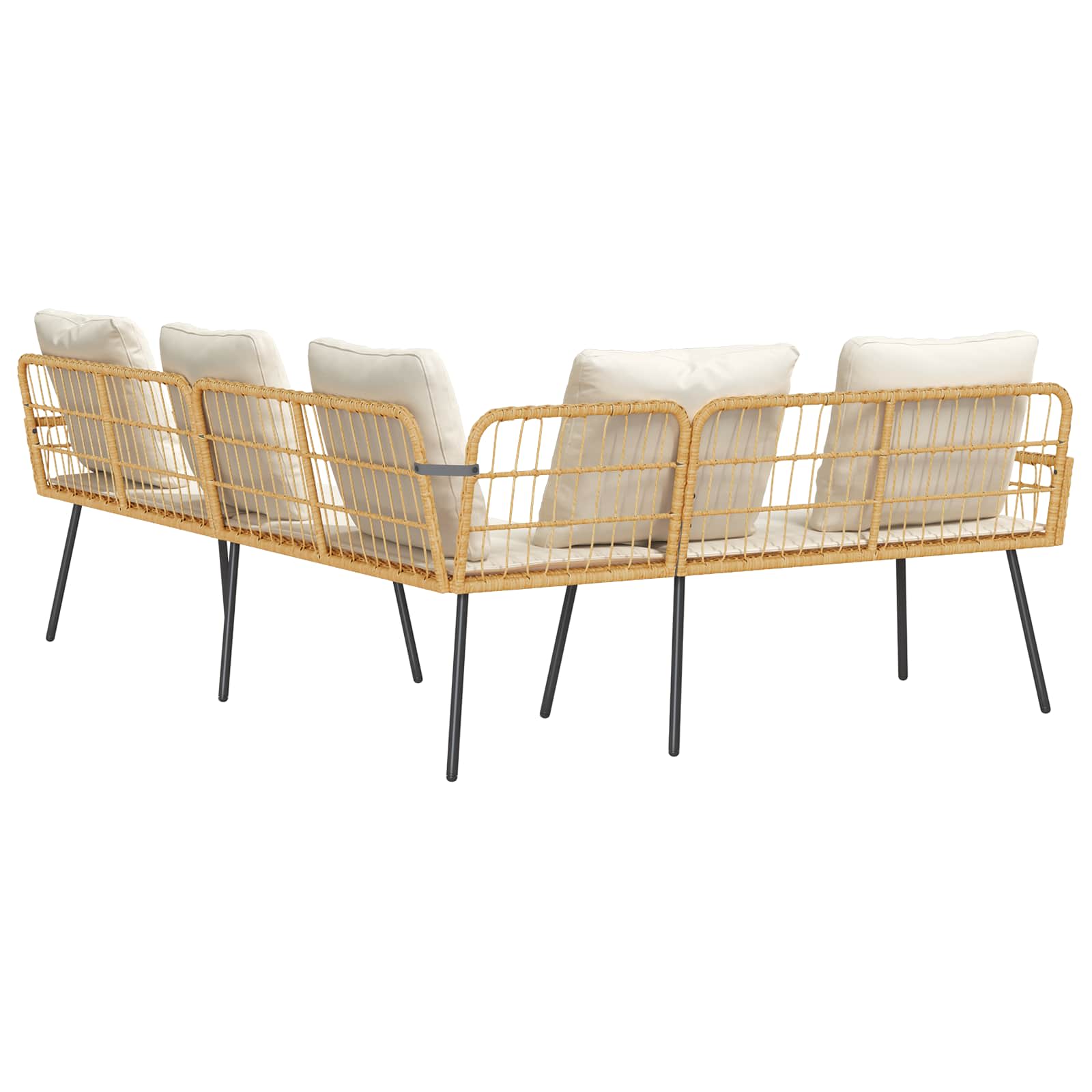 Sofa su pagalve Ruda 61.5 x 123 x 82cm metalas