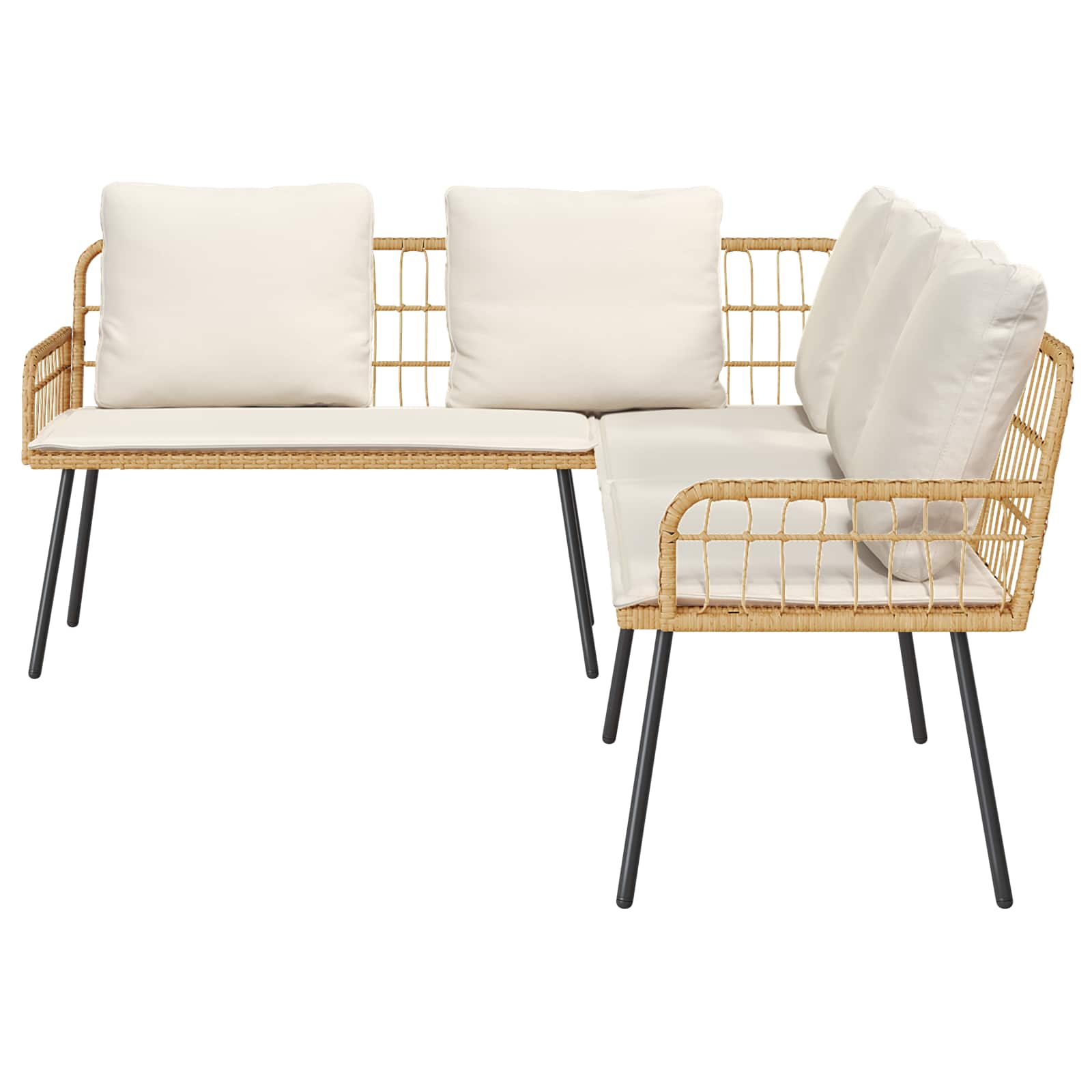 Sofa su pagalve Ruda 61.5 x 123 x 82cm metalas