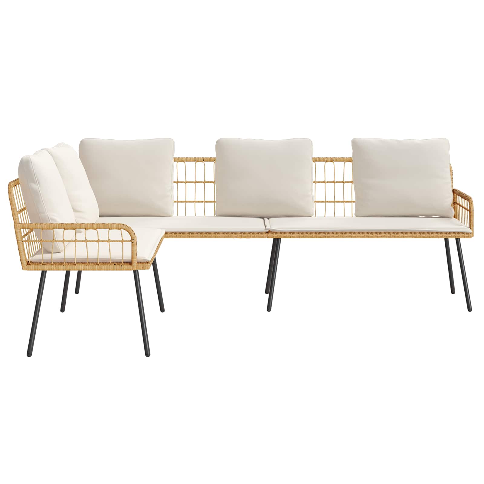 Sofa su pagalve Ruda 61.5 x 123 x 82cm metalas