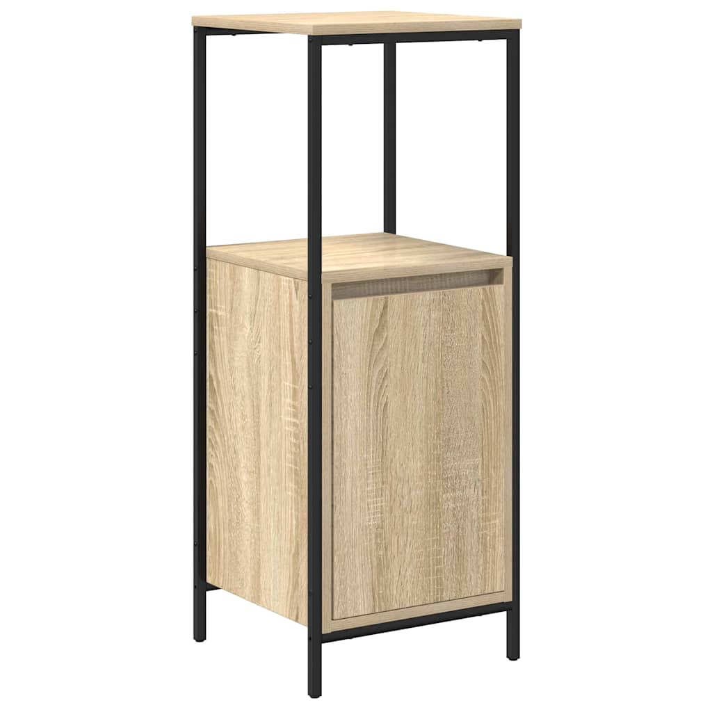 Bathroom furniture set 3 pcs Sonoma oak Engineered wood