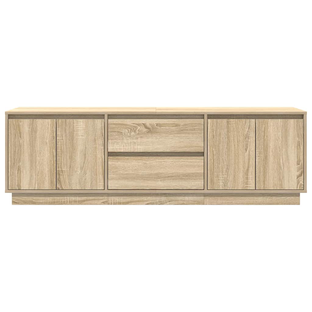 TV spintelė su LED lemputėmis, ąžuolo spalvos, 160,5x41x50 cm