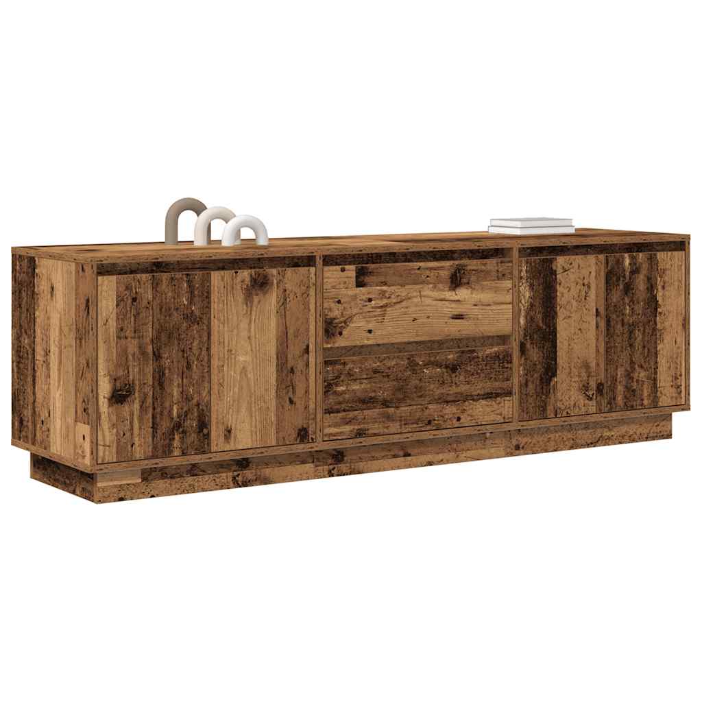TV cabinet with LED, wood, 160.5x41x50 cm